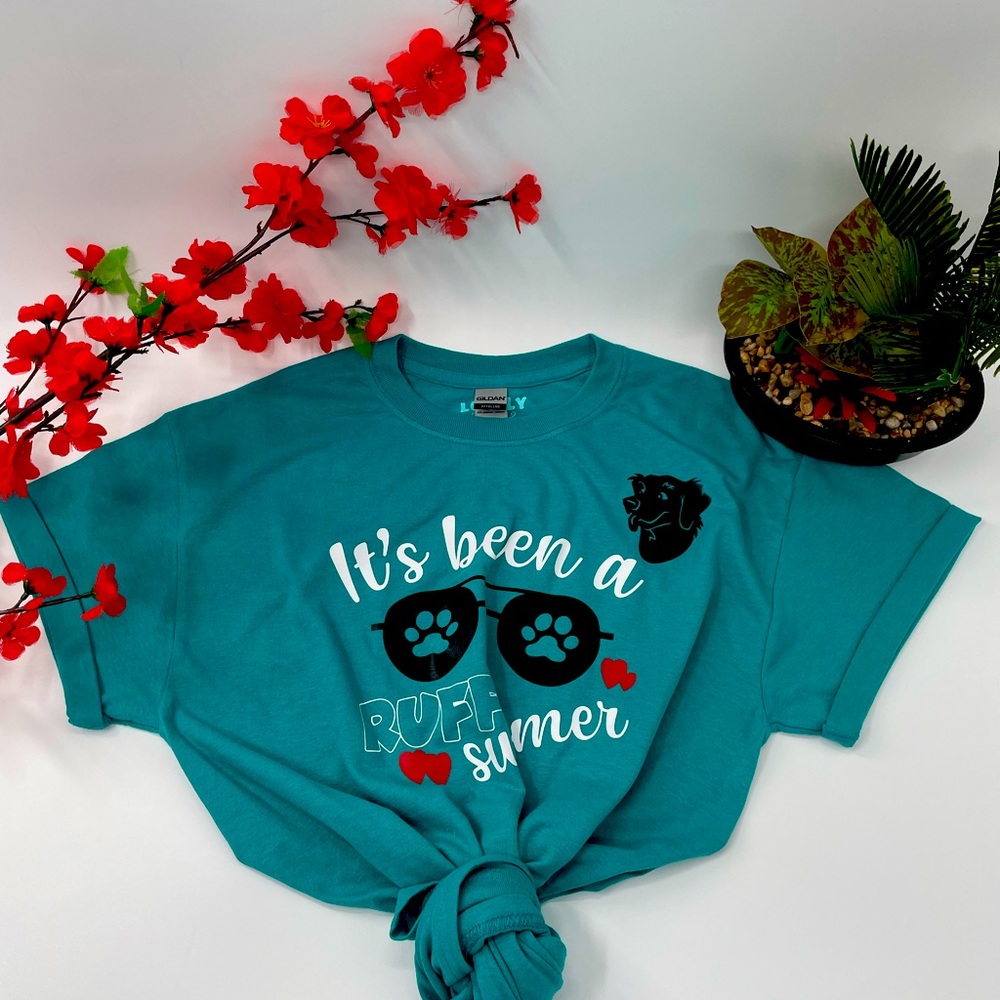 Teal short sleeve T-shirt